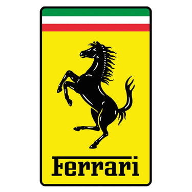 a picture showing the logo of Ferrari
